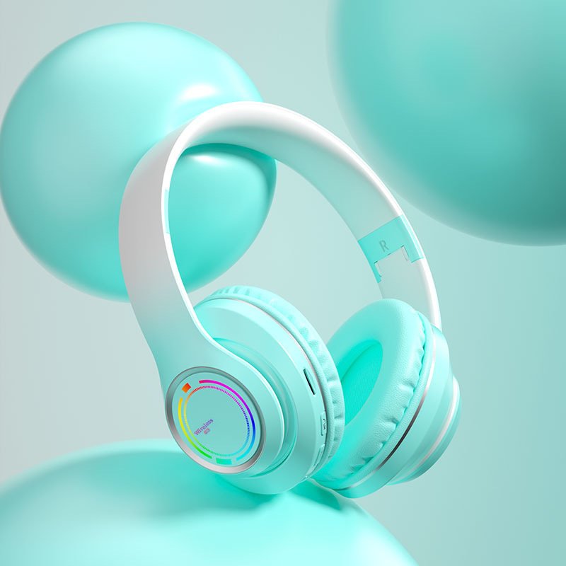 Gradient Color Headable Bluetooth Earphones