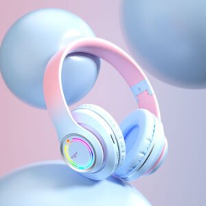 Gradient Color Headable Bluetooth Earphones